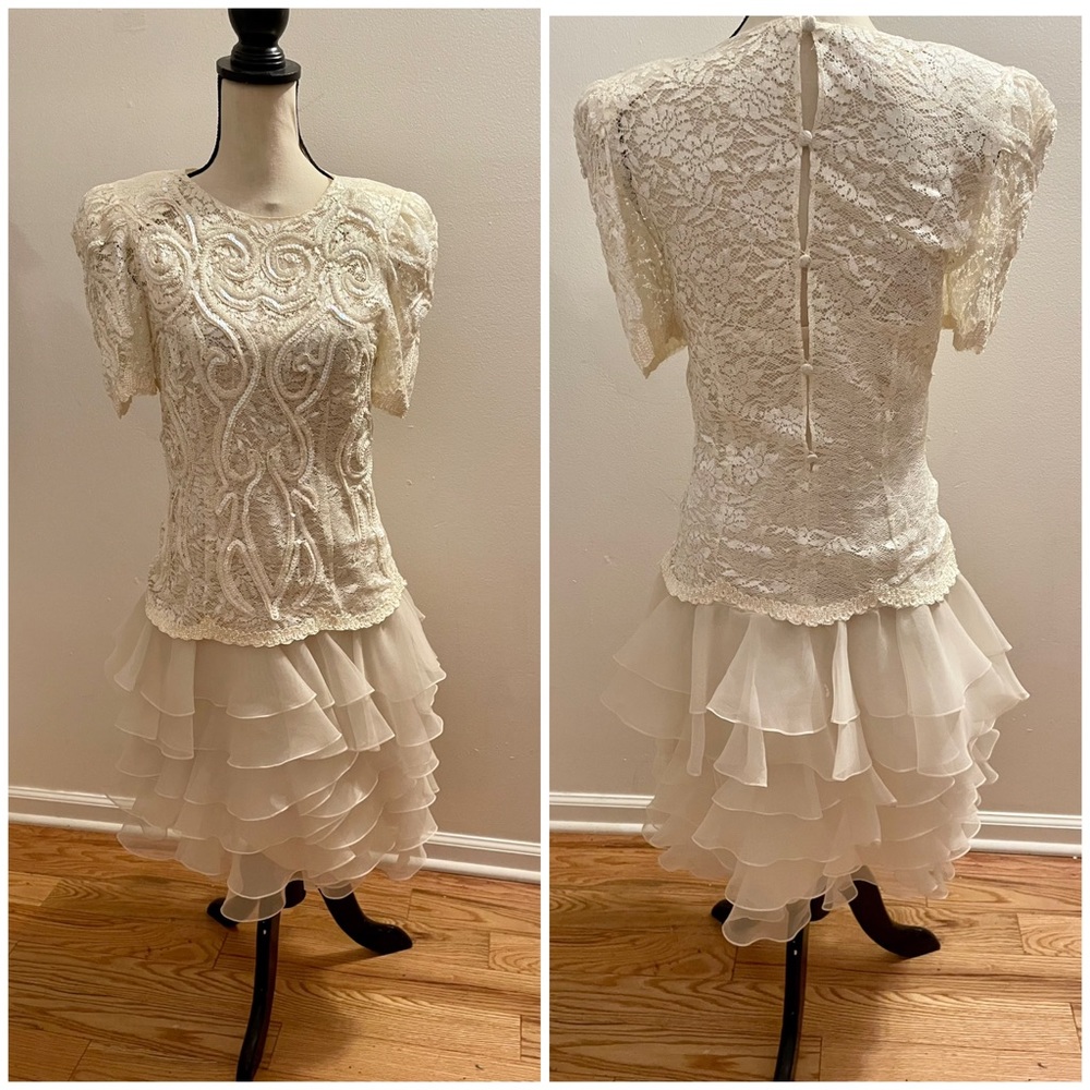 Pretty Lace and Sequined Dress.